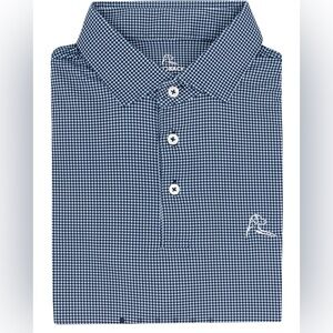 RHOBACK The Dogstooth Houndstooth Performance Polo - Sz LARGE